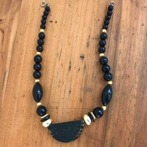 Vintage Black and Gold Necklace